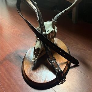 Southwick Leathers‎ Brown Belt with real buffalo coin accents leather 32”